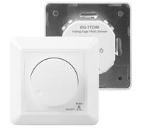 Dimmer a LED, 230 V, per lampade a LED e lampadine a incandescenza, colore bianco, universale, interruttore dimmerabile, 5-300 W