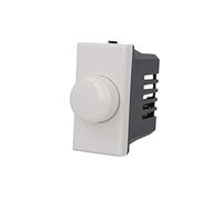 Dimmer A Manopola 220V, Compatibile Con Bticino Axolute | Bianco, Regolatore Di Luminosità Per Serie Civile