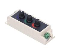 Dimmer a manopola RGB, regolazione intelligente della luminosità della luce a LED Dimmer a rotazione RGB a 3 canali DC12-24V, 13 x 3 x 4 cm