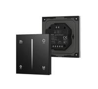Dimmer a tiristore AC con pannello touch in vetro da 86 pollici, modalità dissolvenza in entrata e in uscita, adatto for AC 110 V 220 V 230 V(Triac Dimmer Black)