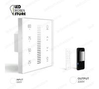 DIMMER CONTROLLER TELECOMANDO LED PARETE MURO TOUCH 2IN1 RF 2.4GHz TRIAC