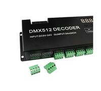 Dimmer decodificatore LED controller DMX512 a 24 canali 3A/CH adatto for progetti senza sfarfallio attenuazione più fluida indicatore segnale DMX sfarfallio