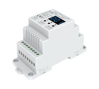 Dimmer DMX512 Triac 2 Canali, per Lampade LED Dimmerabili 220V Taglio di Fase, Driver Triac, Alogene e Incandescenza, 1,5A/CH, RDM, Guida DIN, S1-DR