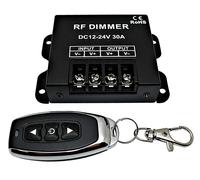 Dimmer LED Con Telecomando 12V 24V 30A 360W PWM Regolatore Cavo Striscia LED
