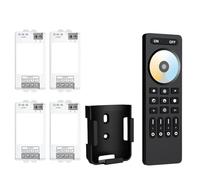 Dimmer LED da 2,4 GHz Kit controller LED PWM DC5-24V Telecomando RF a 4 zone for striscia LED 2835 5050 FCOB DIM CCT RGB RGBW RGBCCT(White Remote,CCT 4PCS KIT)
