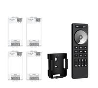 Dimmer LED da 2,4 GHz Kit controller LED PWM DC5-24V Telecomando RF a 4 zone for striscia LED 2835 5050 FCOB DIM CCT RGB RGBW RGBCCT(Black Remote,DIM 4PCS KIT)