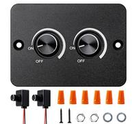 Dimmer LED DC 12-24V 5A doppio dimmer interruttore rotativo per camper 3 fili dimming continuo per luci LED barca camion camper