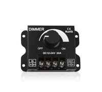 Dimmer LED DC 12V 24V 30A 8A Interruttore dimmer regolatore di luminosità regolabile for driver striscia lampadina Luce monocromatica(30A Dimmer)