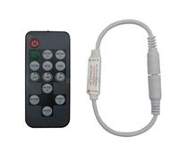 Dimmer LED regolabile temporizzato Funzione timer con 14 tasti Mini striscia luminosa monocromatica 5-24 V 12 A