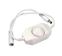 Dimmer LED USB con manopola, interruttore di regolazione della luminosità a nastro DC 12V, connettore for ventola luce(A white)