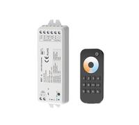 Dimmer LED WZ1 12-36V DC 2 canali .4G Controllo remoto con rotella tattile striscia luminosa a(WZ1+RT7)