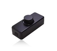 Dimmer per Luce, Dimmerabile Interruttore Dimmer Rotativo Nessun rumore, Regolatore Dimmer per 220-240V Dimmerabile All'infinito, per Lampade Dimmerabili, Lampade da Tavolo, Lampade da Terra, nero