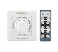 Dimmer Rotativo, Dimmer LED Pannello Dimmer Luce LED Dimmer Regolabile Controllo luminosità Telecomando IR Interruttore a Parete 200W (220V)