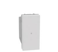 Bticino Dimmer MatixGO JW4418, Dimmer, Interruttore per Regolare l'Intensità Luminosa, Compatibile con LED Dimmerabili, Alogeni, Fluocompatti, Controllo Luci, Risparmio Energetico, 1 Modulo, Bianco