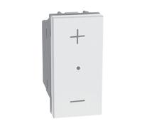 Bticino Dimmer MatixGO JW4418, Dimmer, Interruttore per Regolare l'Intensità Luminosa, Compatibile con LED Dimmerabili, Alogeni, Fluocompatti, Controllo Luci, Risparmio Energetico, 1 Modulo, Bianco