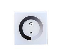dimmer vimar per striscia led 24v + Dimmer Telecomando, Touch Panel a colori singolo Dimmer Interruttore a muro Controller Striscia luminosa a LED DC 12V-24V(bianca)