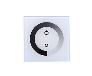 dimmer vimar per striscia led 24v + Dimmer Telecomando, Touch Panel a colori singolo Dimmer Interruttore a muro Controller Striscia luminosa a LED DC 12V-24V(bianca)