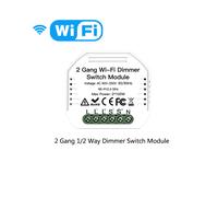 (Dimmer WiFi a 2 canali) Modulo interruttore WiFi Moes Smart Zigbee con dimmer per tende, telecomando con app