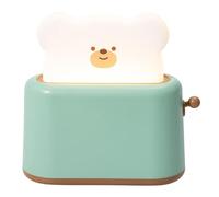 Dimmerabile Bread Night Light, Cute Bread Bedside Lamp, Adjustable Brightness Bread Light, LED Cute Bedside Lamp with Adjustable Brightness, 13x12.5x5.5cm Toast Bread Lamp for Table & Bedside Lamp