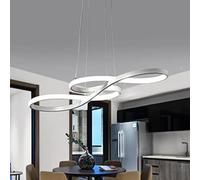 Dimmerabile Moderno LED nt Light Music-Design Chlier Lampada a Sospensione Regolabile per Cucina Isola Soggiorno Sala da pranzo e Camera da Letto Slish White Decor