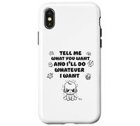 Dimmi quello che vuoi e io farò quello che mi vince Custodia per iPhone X/XS