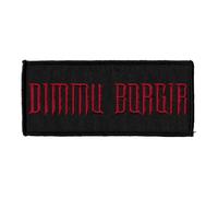 Plastichead Dimmu Borgir Band Logo Rosso Sew On Patch