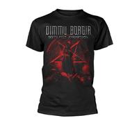 Dimmu Borgir Death Cult Pentagram (Red) autorizzato Uomo maglietta