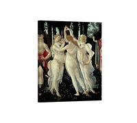 DìMò ART Quadro Stampa su Tela con Telaio in Legno Sandro Botticelli Le Tre Grazie (Detail of Primavera) Misura 120x90 CM (47,24x35,43 Inches)
