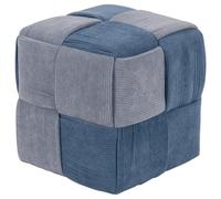 Dimo Pouf Brady in Velluto a Coste Intrecciato, Aviopolvere