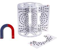 Dimostratore di campo magnetico 3D, set dimostrativo di linee di forza magnetiche, strumento didattico for esperimenti di fisica, mostra lo spazio attorno al campo magnetico