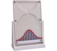 Dimostratore Di Probabilità Da Tavolo, Modello Sperimentale Di Statistica Della Distribuzione Normale Con Perline Metalliche, Strumento Didattico Visivo Per La Matematica In