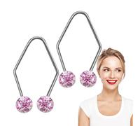 Dimple Face Maker 2 pezzi in acciaio da 35,5 cm | strumento per la fossa delle | accessorio estetico sorriso facciale | attrezzo per l'allenamento delle non invasivo | pratico