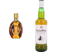 Dimple Gold Selection, 700 ml & Black & White Blended Scotch Whisky - 700 ml