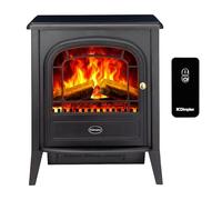 Dimplex Club Caminetto Elettrico - Camino Elettrico da Terra con Letto di Ceppi Ardenti e Effetto Fiamma LED Optiflame - Camino Finto con Ventilatore Riscaldante da 2 kW - Incluso Telecomando