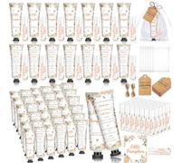 Dimsile 50 set da 200 pezzi di lozione per le mani e balsamo per le labbra per baby shower, idea regalo a tema baby shower, bomboniere, lozione per le mani e balsamo per le labbra, con sacchetti in