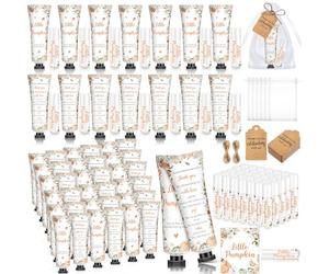 Dimsile 50 set da 200 pezzi di lozione per le mani e balsamo per le labbra per baby shower, idea regalo a tema baby shower, bomboniere, lozione per le mani e balsamo per le labbra, con sacchetti in