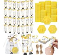 Dimsile Set di 50 bomboniere per baby shower a tema api per gli ospiti Sweet as Can Bee Bridal Shower Gift a Little Honey Is on the Way Crema per le mani sapone a nido d'ape Regalo di ritorno degli