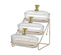 DimyFew 2x Set di Piatti per Aperitivo con Supporto Elegante