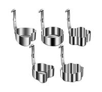 DimyFew 5 Pezzi Anelli per Uova in Acciaio Inox per Frittata E Colazione Flapjack