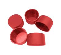 DimyFew 5 Pezzi PVC ID 6,3 Cm Gambe Rotonde per Mobili Gambe per Tavolini Protezioni Versatili AntiGraffio Tubo Bullone Manicotto Flessibile, Rosso