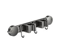 DimyFew Appendi Scope Organizzatore da Parete Supporto Alluminio con Ganci Antiscivolo Porta per Conservare Attrezzi Pulizia, 33.7 Cm X 5.5 Cm X