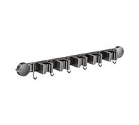 DimyFew Appendi Scope Organizzatore da Parete Supporto Alluminio con Ganci Antiscivolo Porta per Conservare Attrezzi Pulizia, 66.7 Cm X 5.5 Cm X
