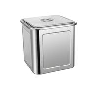 DimyFew Barattolo Ermetico Resistente Al Calore, 4L, Senza Manico | Durevole, Barattolo per Riso e Farina, Lavabile, Recipiente da Cucina, ripostiglio