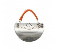 DimyFew Bollitore in Acciaio Inox Resistente Bollitore a Forma di Carapace Facile da Pulire per Campeggiatori, Picnic, Piccolo