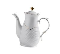 DimyFew Caffettiera in Porcellana, Bollitore, 1,6 L, Bollitore per Il tè, Scaldalatte per Cucina E Matrimoni