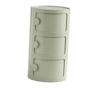 DimyFew Comodino Rotondo Decorativo per Riporre Oggetti in Dormitorio O Corridoio con Centrotavola Decorativo, Verde 3 Strati .58cm