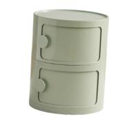DimyFew Comodino Rotondo Decorativo per Riporre Oggetti in Dormitorio O Corridoio con Centrotavola Decorativo, Verde 2 Strati .40cm