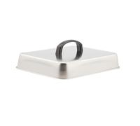DimyFew Coperchio per Griglia, Coperchio per Cottura a Vapore, Coperchio per Griglia per Piastra, Cupola di Cottura Multiuso, Cupola per Griglia per Hamburger, 40x30x5 Cm