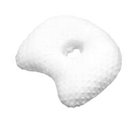 DimyFew Cuscino con Fori, La Pressione sulle Orecchie, Comoda Protezione per Le Orecchie per Dorme di Lato, Traspirante, Lavabile, Portatile, ADA, Bianco