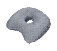 DimyFew Cuscino con Fori, La Pressione sulle Orecchie, Comoda Protezione per Le Orecchie per Dorme di Lato, Traspirante, Lavabile, Portatile, ADA, Grigio